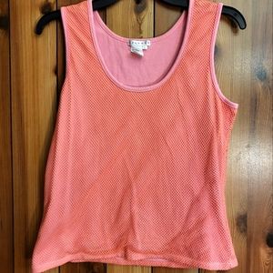 pastel mesh tank top